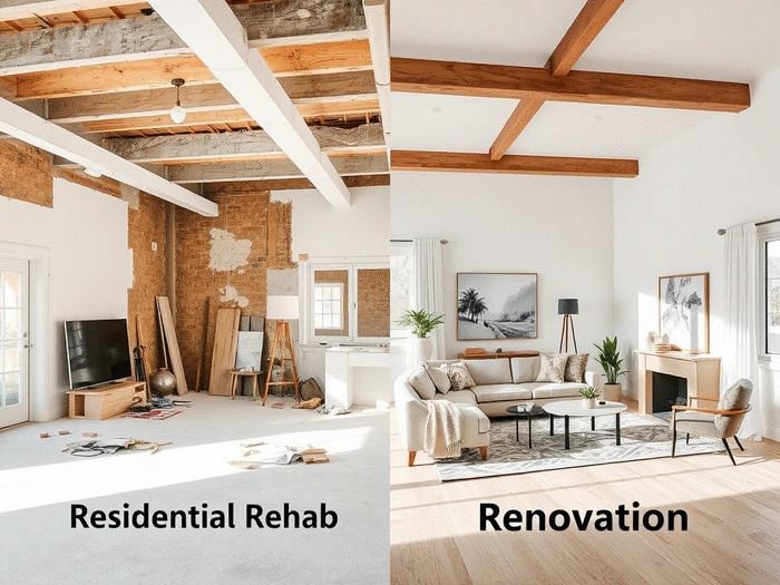 Residential Rehab vs. Renovation: What's the Difference?