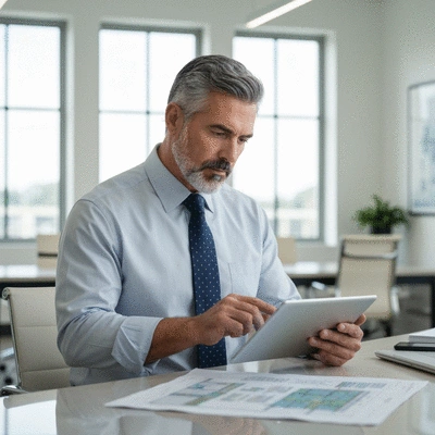 Memphis business owner reviewing facility management plans